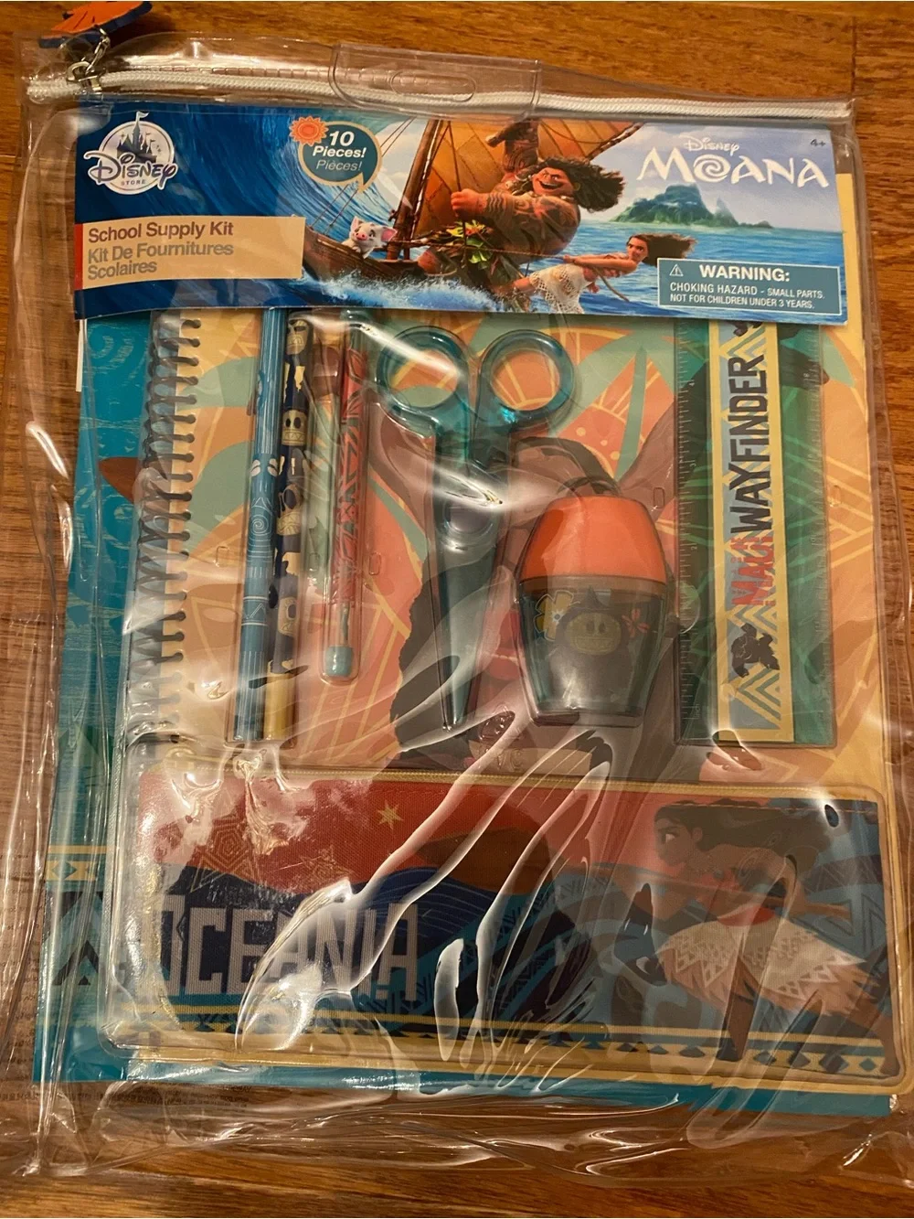 Disney Moana Kids Supply Pack - Teal, Orange, Blue New